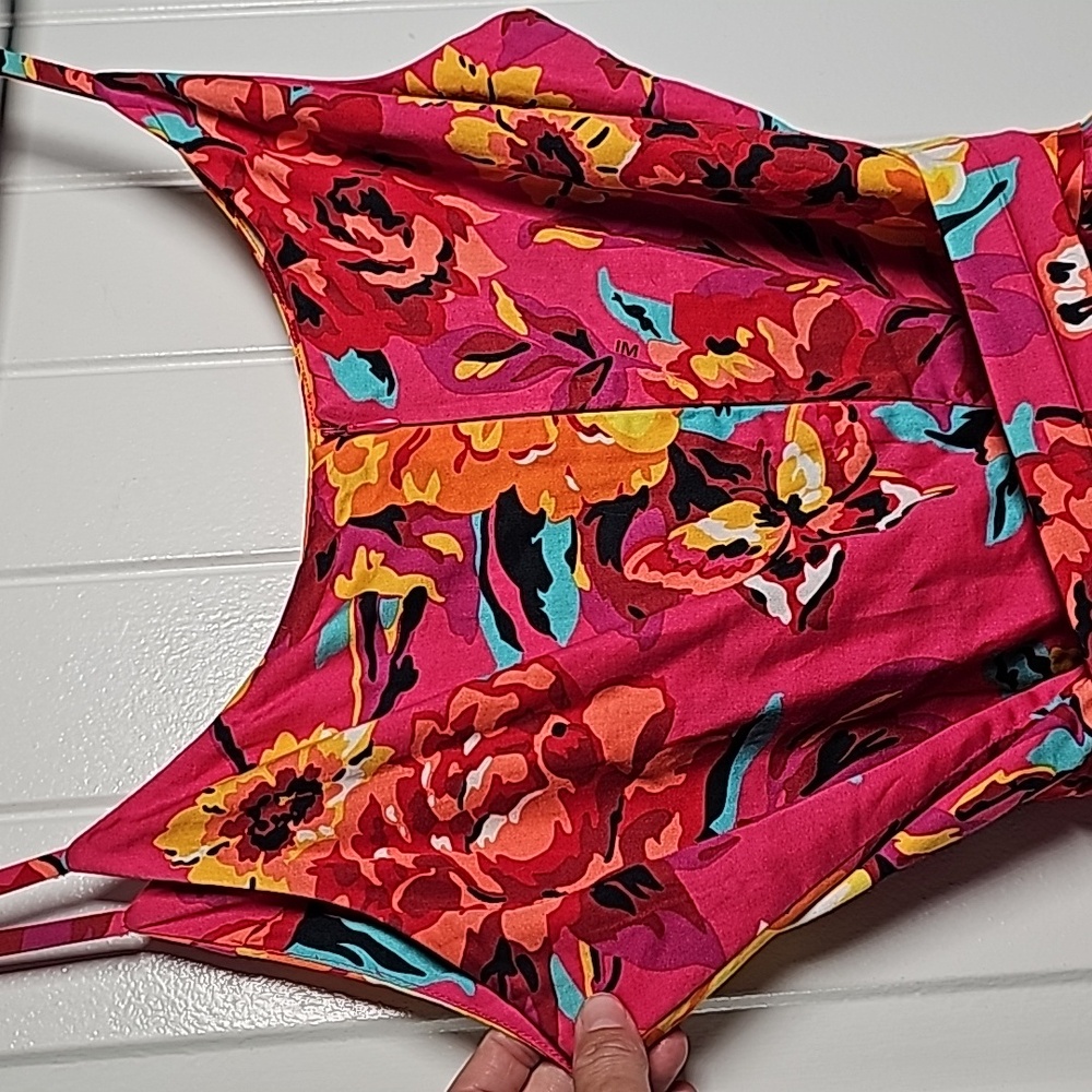 Isaac Mizrahi sz 12 pink/red floral dress - Picture 5 of 9